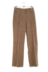 Pantalon droit Samsoe Samsoe Salot Trousers Marron en Coton, taille XS - Seconde Main