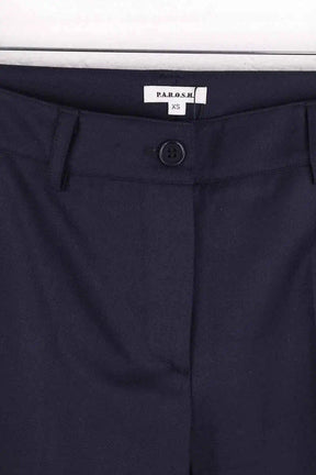 Pantalon droit Parosh Bleu en Laine