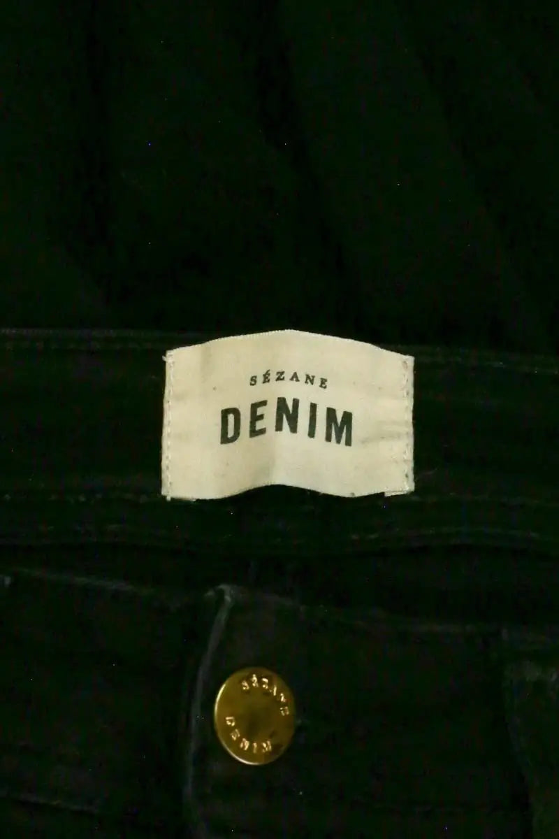 Jean slim Sézane Noir en Coton