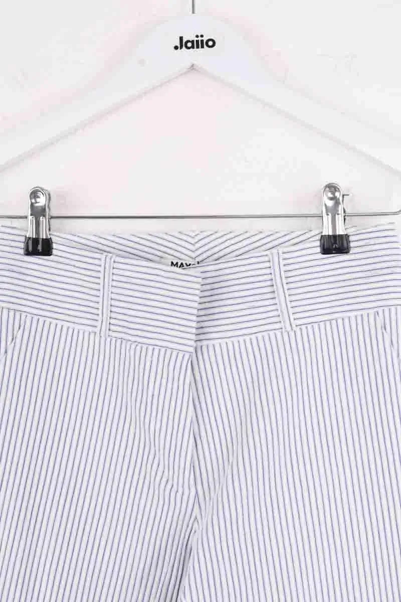Pantalon slim Max & Moi Blanc en Coton