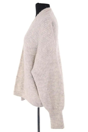 Cardigan American Vintage Gris en Synthétique