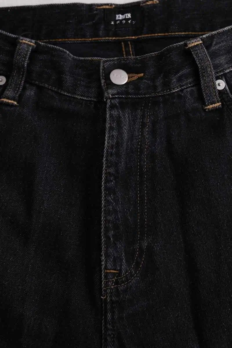Jean droit Other Brand Noir en Coton