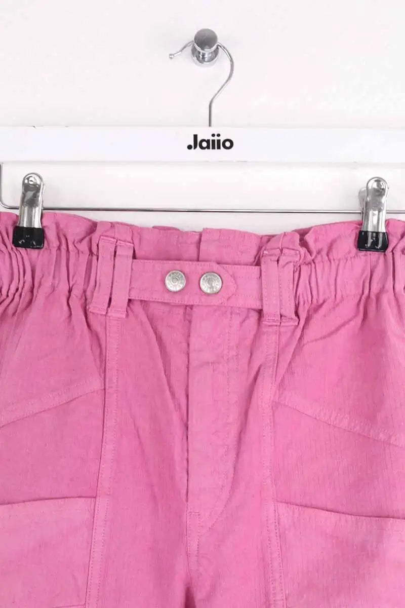 Pantalon droit Isabel Marant Rose en Lin