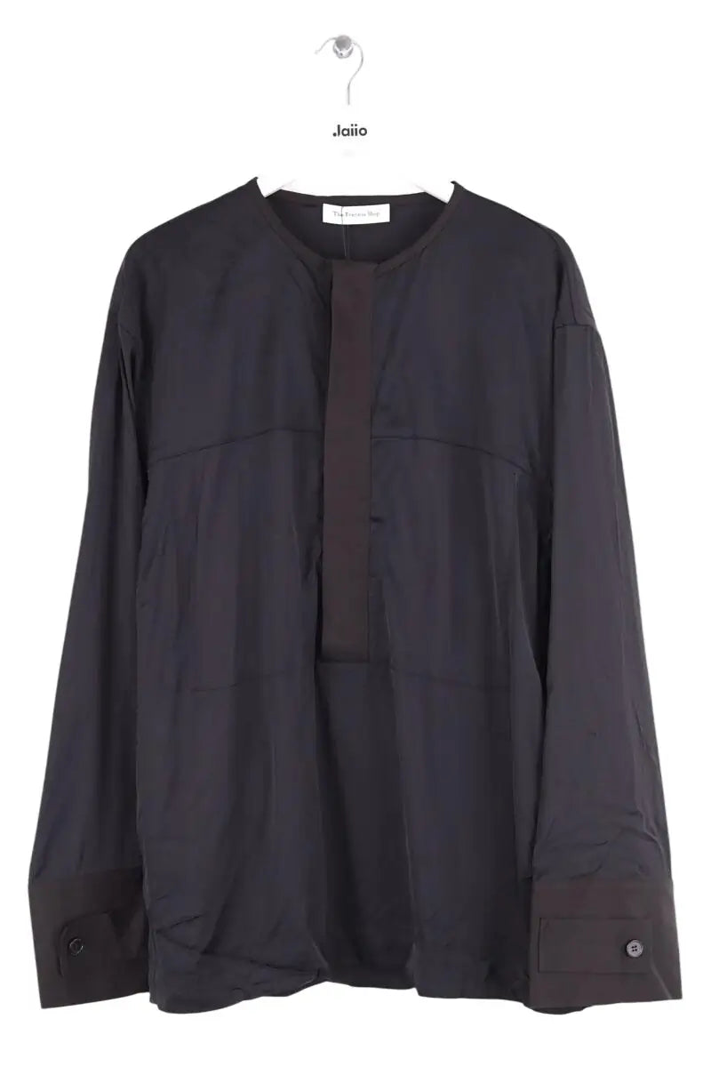 Chemise The Frankie Shop Shelton shirt Noir en Viscose, taille S - Seconde Main