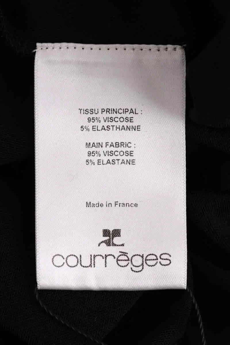 Robe Courrèges Noir en Viscose