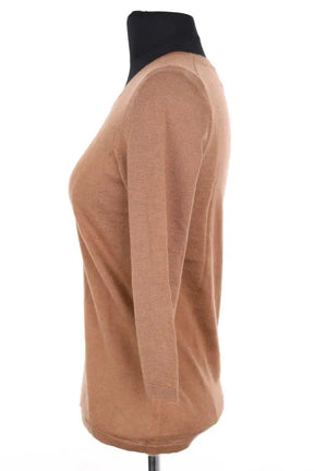 T-shirt Eric Bompard Camel en Cachemire