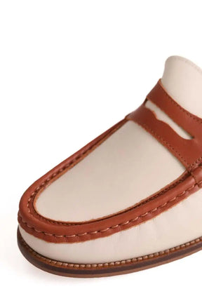 Mocassins LK Bennett Solaris Ecru en Cuir