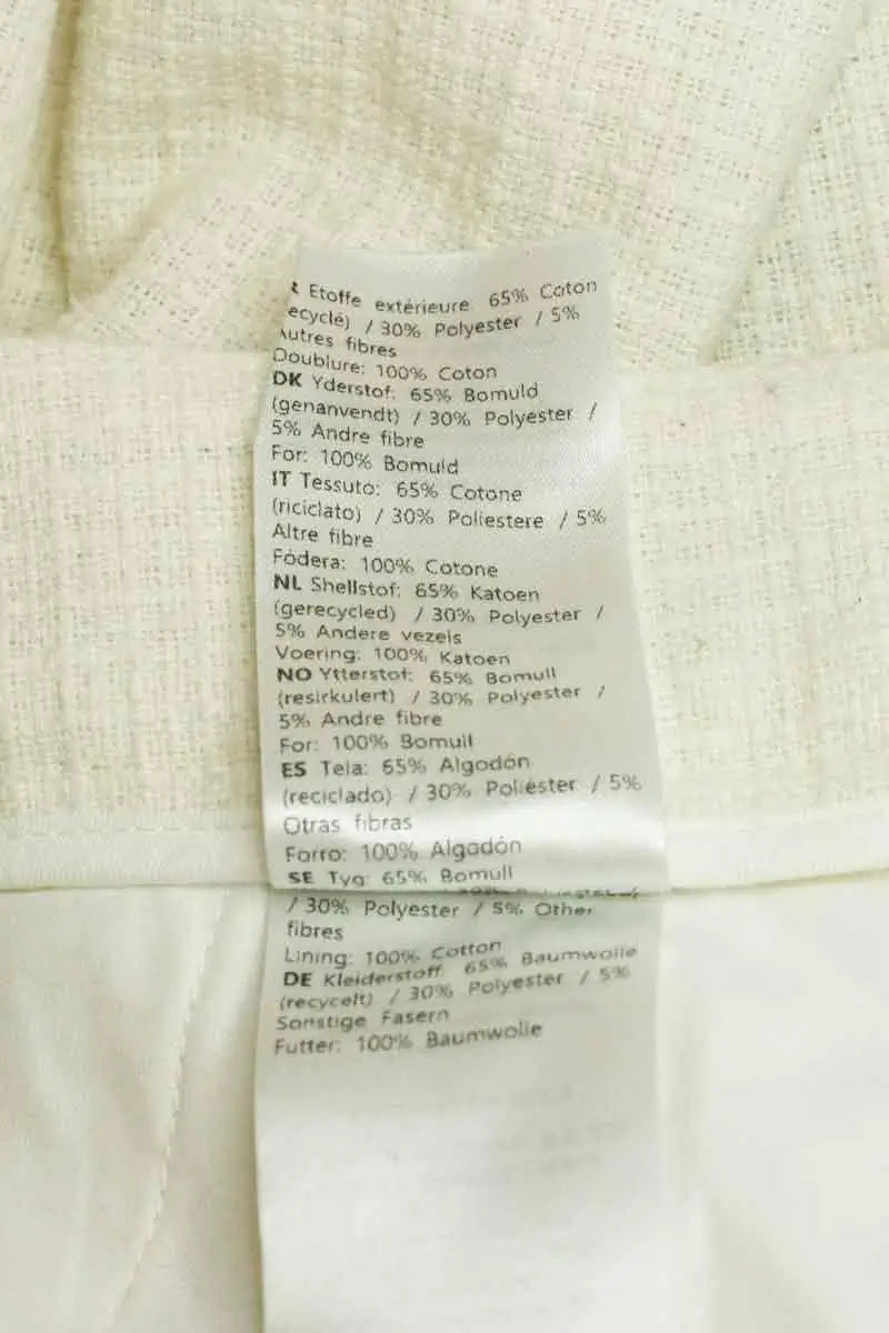 Pantalon large Samsoe Samsoe Blanc en Coton