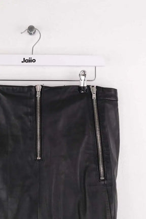 Jupe The Kooples Noir en Cuir