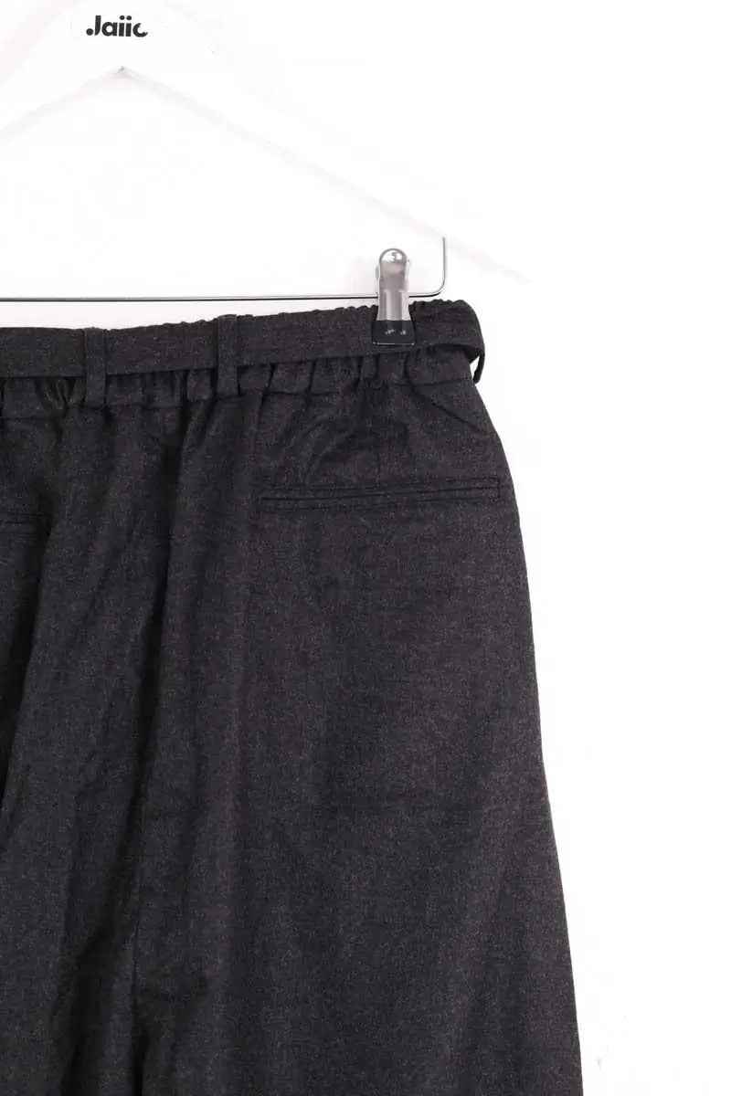 Pantalon large Yves Saint Laurent Anthracite en Laine