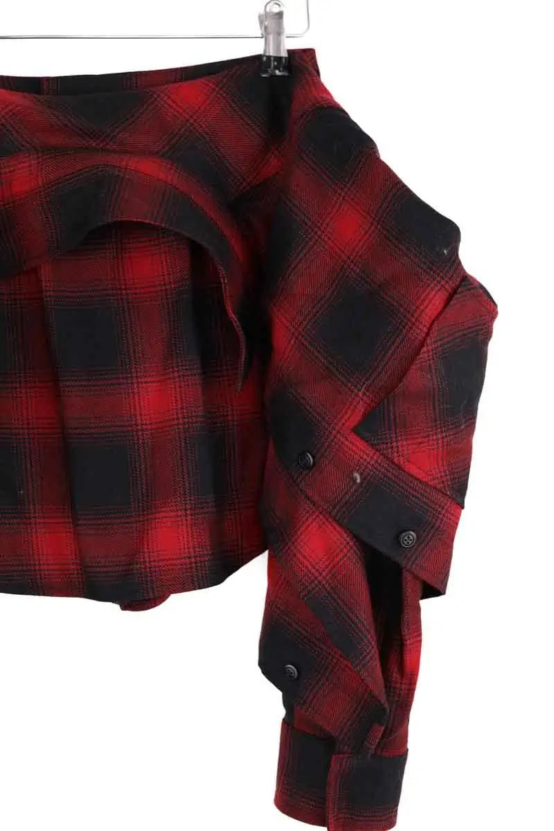 Mini short Alexander Wang Rouge en Laine