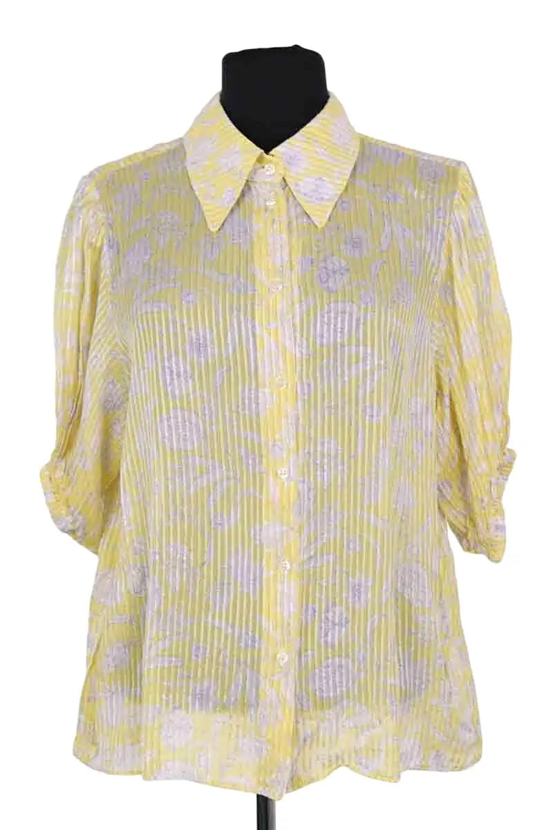 Chemise Tara Jarmon Jaune en Viscose, taille XXL - Seconde Main