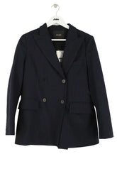 Blazer Maje Marine en Laine, taille S - Seconde Main