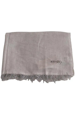 Chèche Kenzo Beige en Soie - Seconde Main