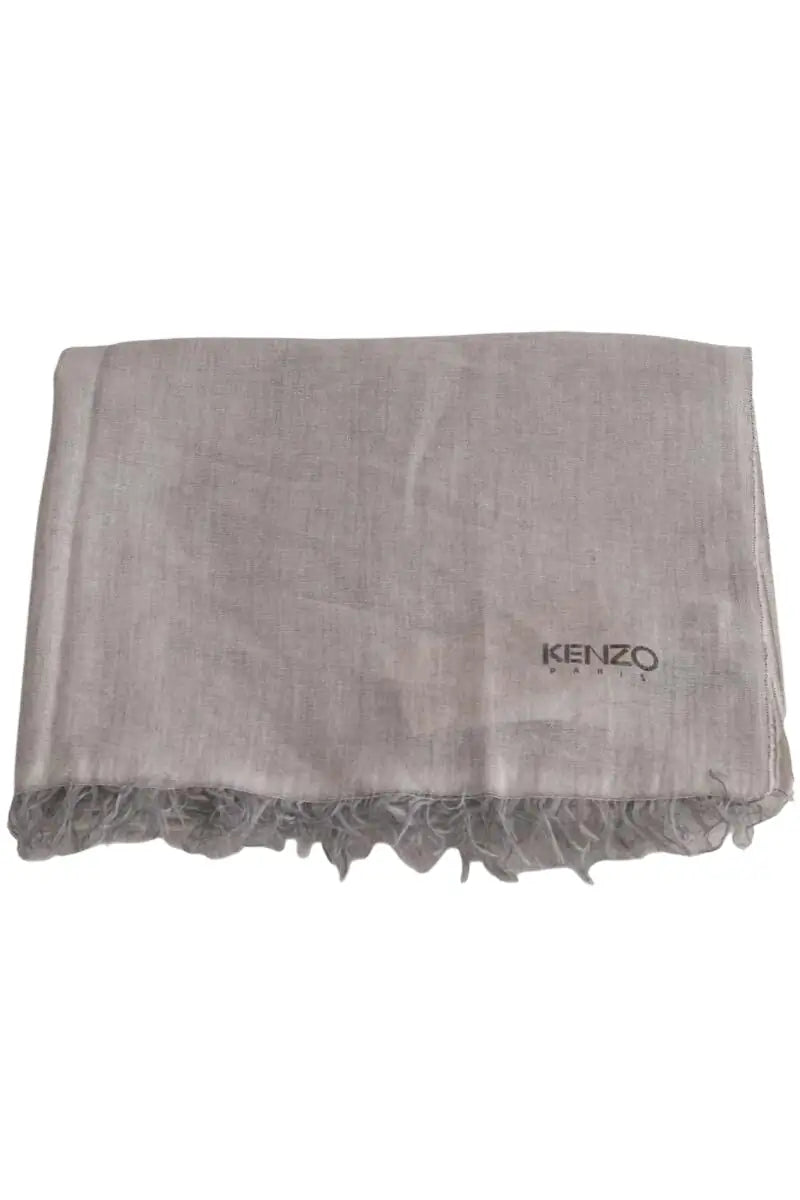 Chèche Kenzo Beige en Soie - Seconde Main