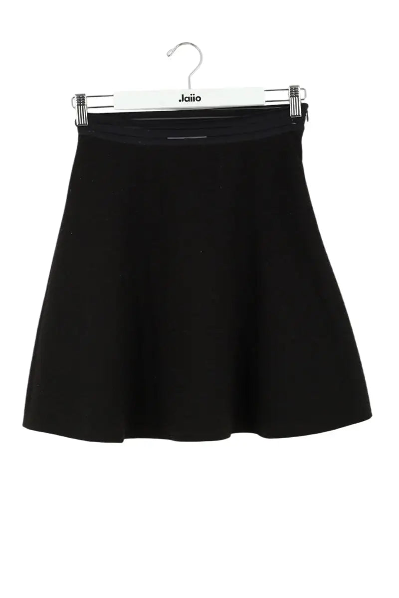 Jupe Sandro Noir en Synthétique, taille S - Seconde Main