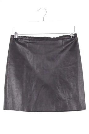 Mini jupe Stouls Noir en Cuir, taille S - Seconde Main