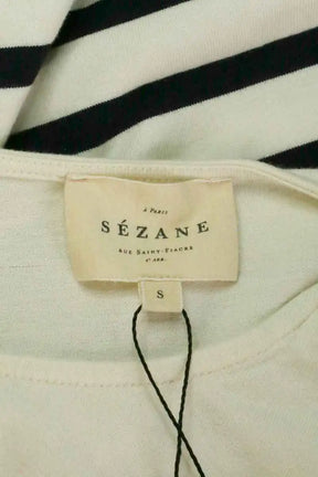 T-shirt Sézane Blanc en Coton