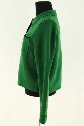 Cardigan Sézane Vert en Laine