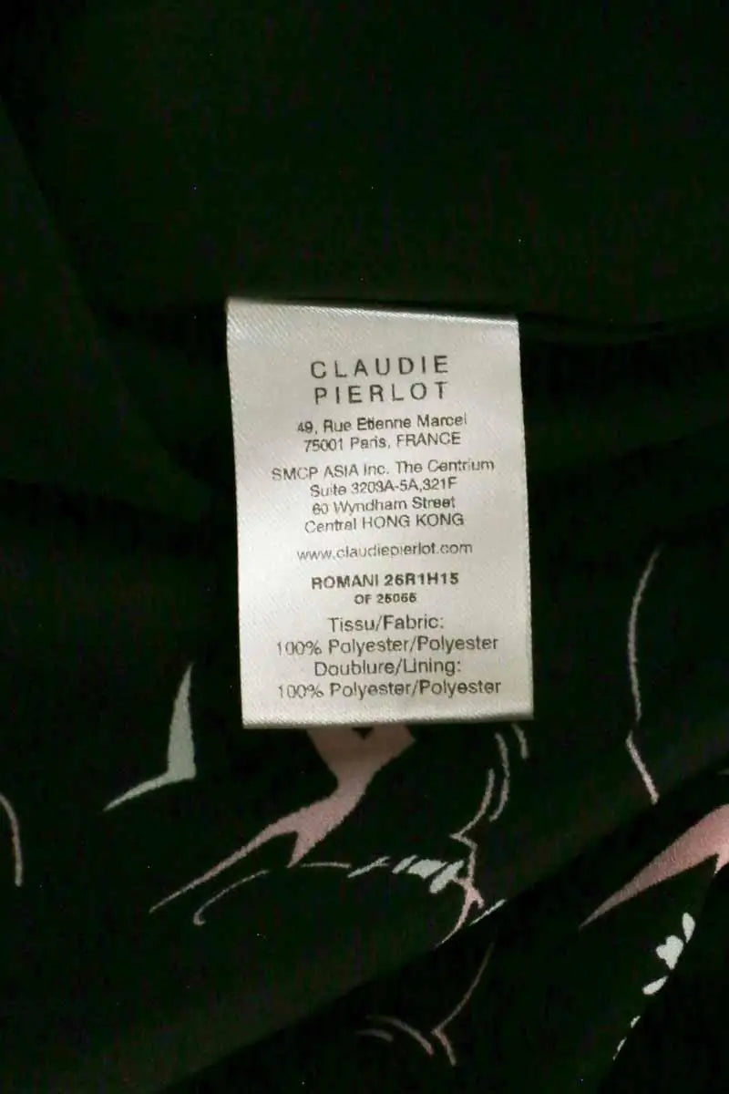 Robe Claudie Pierlot Noir en Synthétique