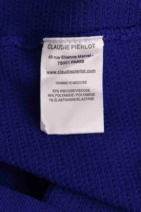 Robe Claudie Pierlot Bleu en Viscose