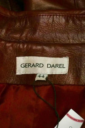 Veste Gerard Darel Rouge en Cuir