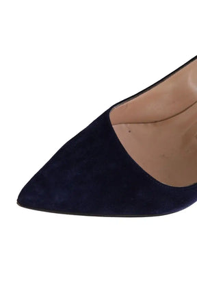 Talons Manolo Blahnik Marine en Daim