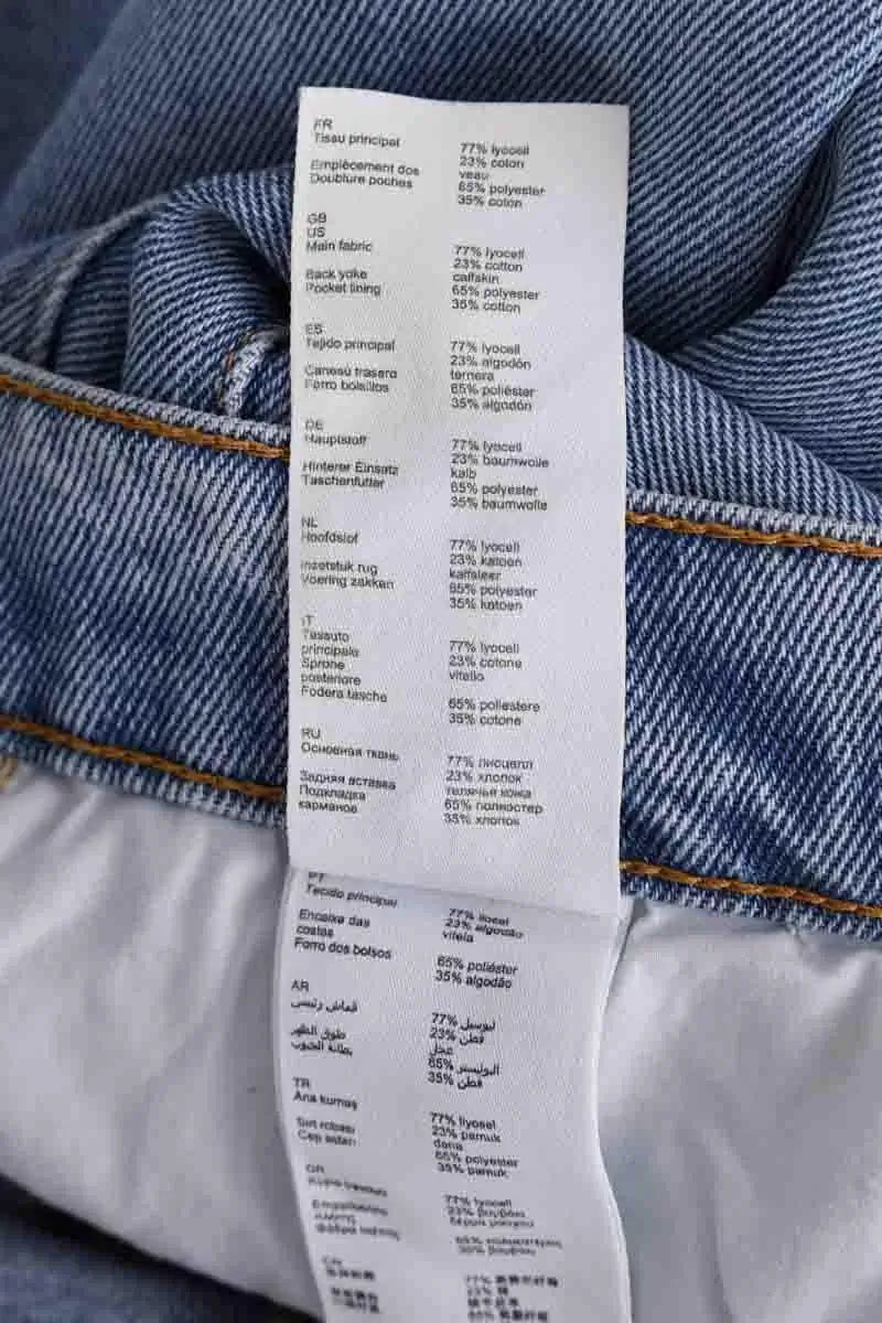 Jean large Claudie Pierlot Bleu en Coton