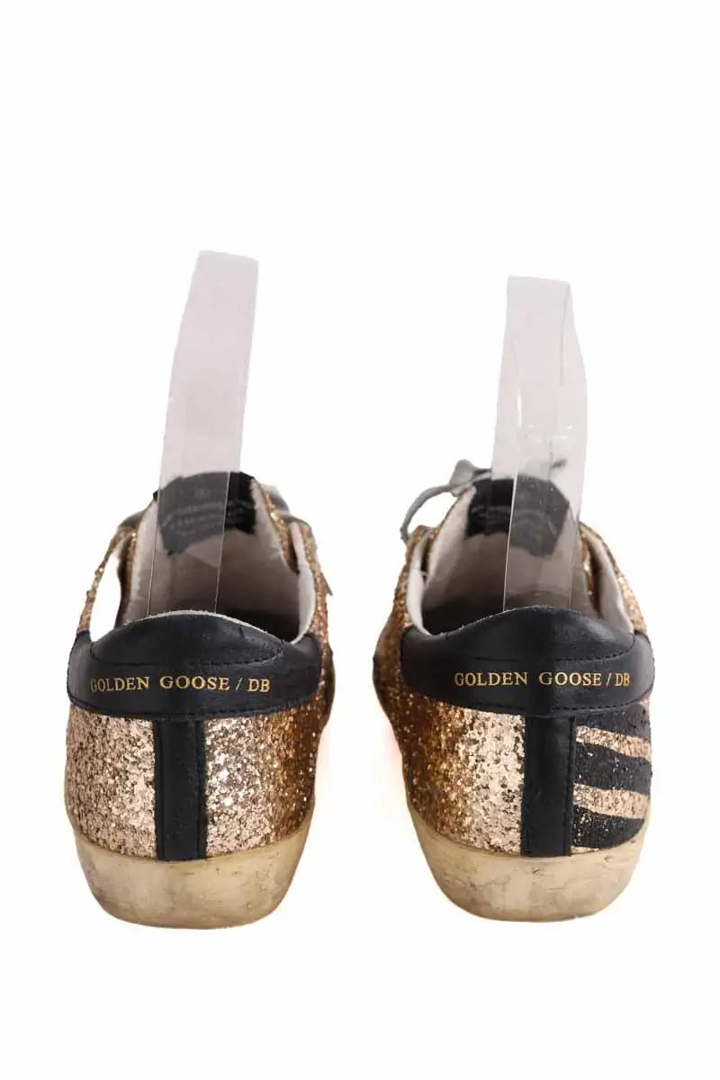 Super-Star Golden Goose Doré en Paillettes