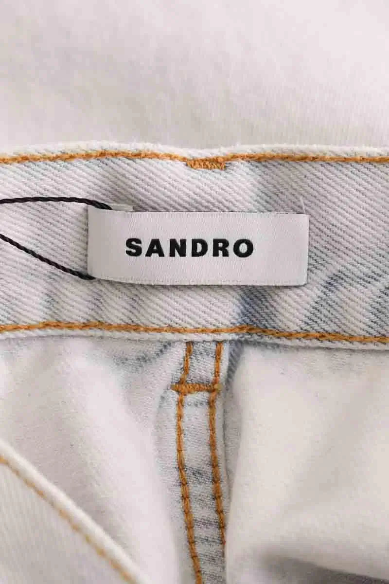 Bermuda Sandro Bleu en Coton
