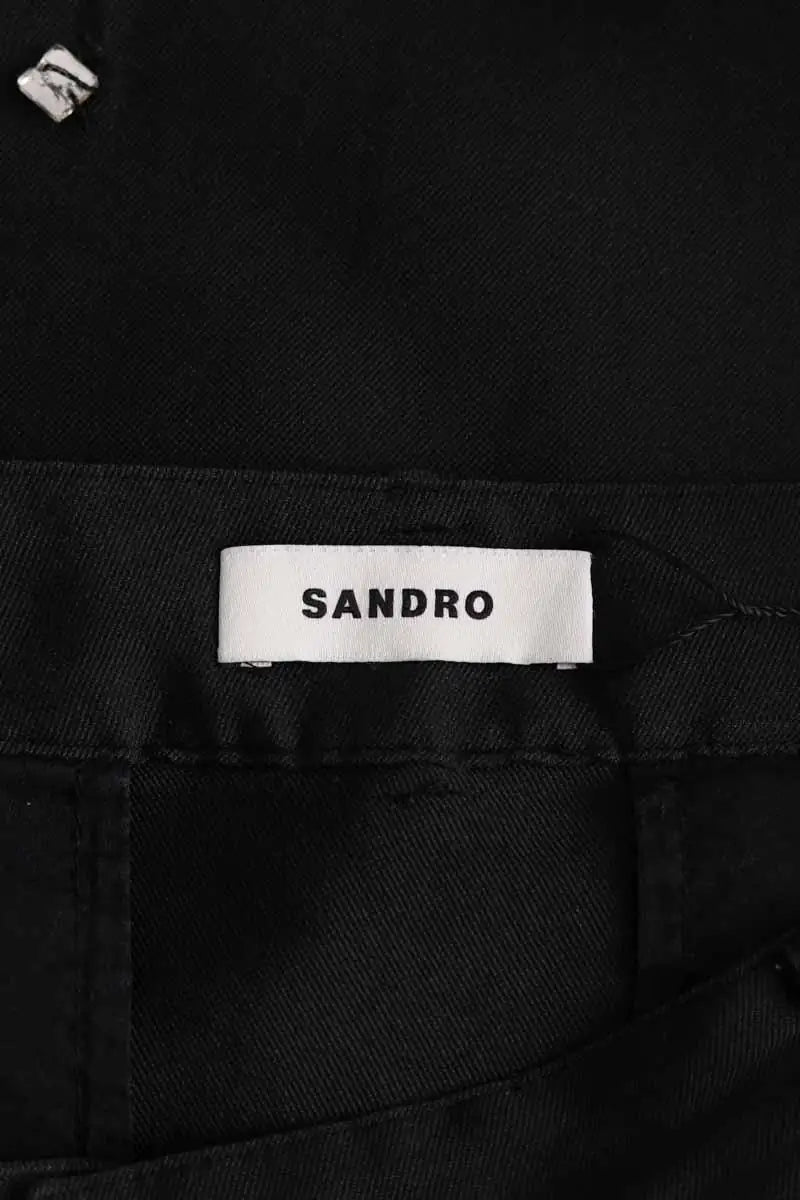 Jupe Sandro Noir en Soie