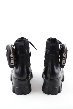 Bottes à lacets Prada Monolith Noir