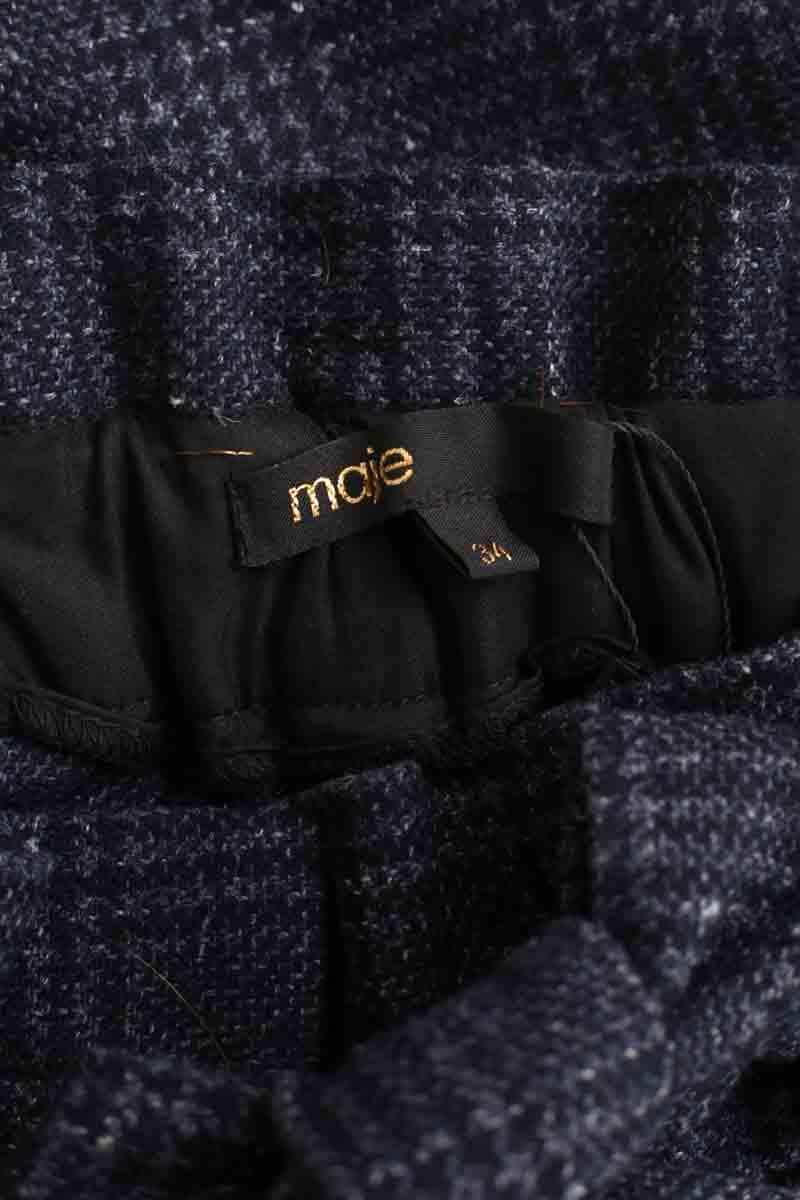 Pantalon Carot Maje  Bleu