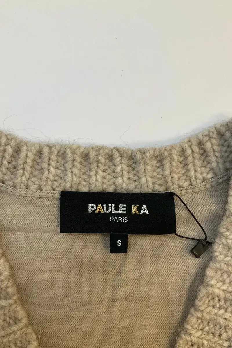 Cardigan Paule Ka Beige en Laine