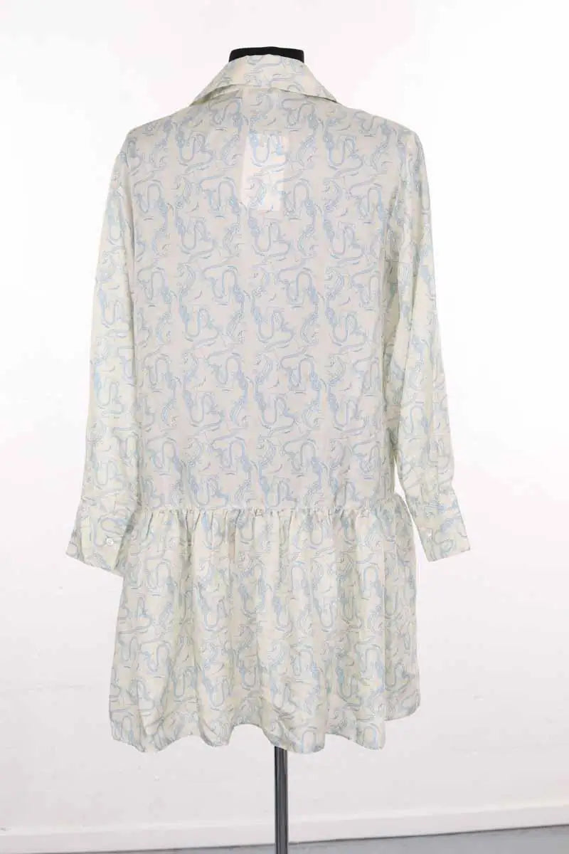 Robe Sandro Ecru en Soie