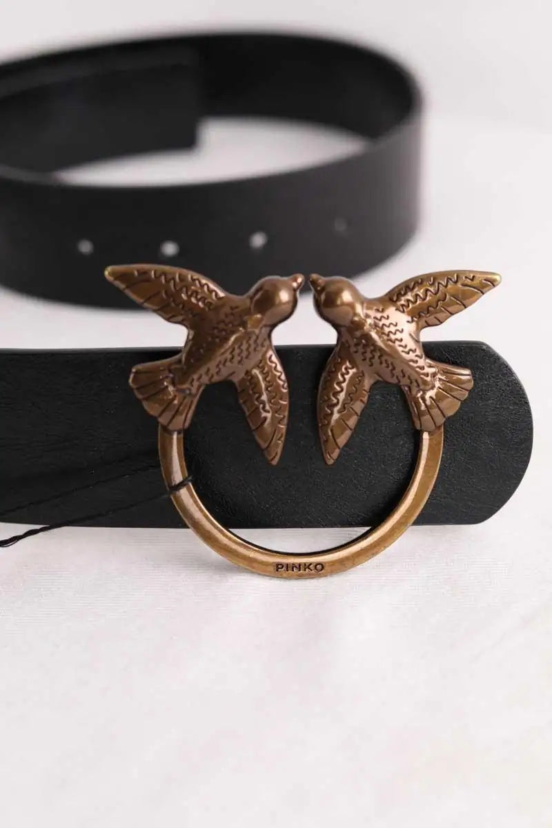Ceinture Pinko Noir en Cuir