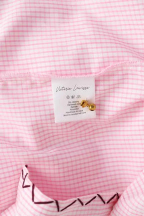 Chemise Victoria Leivissa Rose en Coton