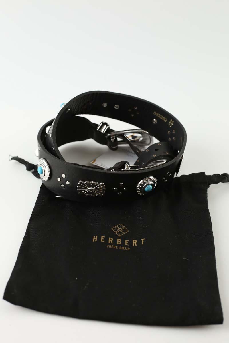 Ceinture Herbert Frère Soeur  Noir