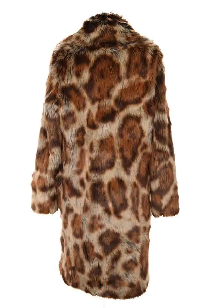 Manteau Manoush Marron en Fausse fourrure