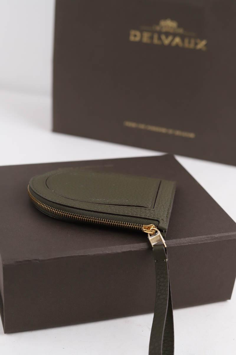 Porte-cartes Delvaux  Kaki