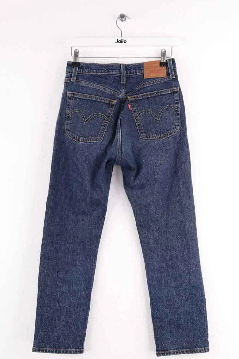 Jean droit Levi's 501 Bleu en Coton