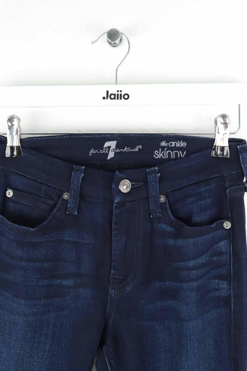 Slim 7 For All Mankind  Bleu