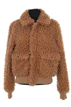 Blouson Ralph Lauren Camel en Synthétique, taille XS - Seconde Main