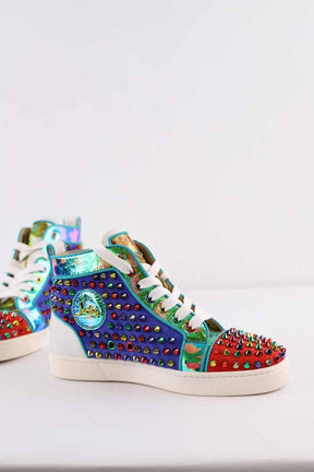 Baskets Christian Louboutin Lou Spikes Multicolore