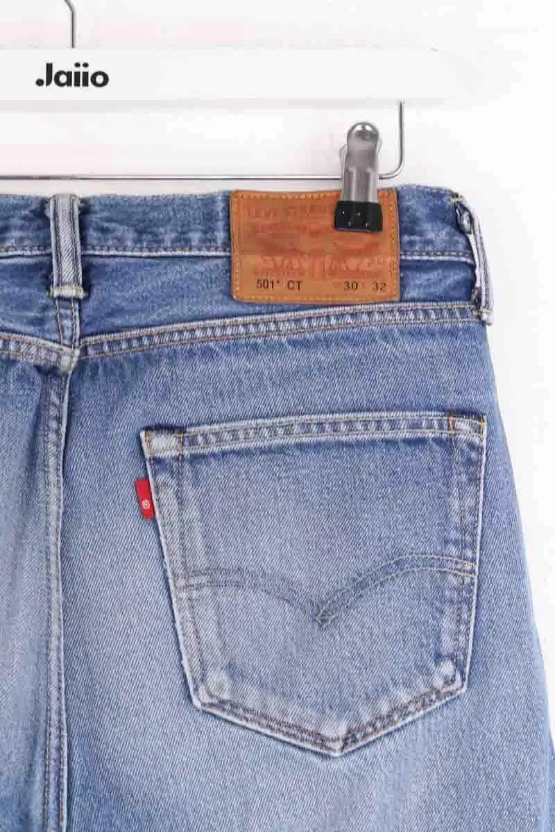 Jean droit Levi's 501 Bleu en Coton