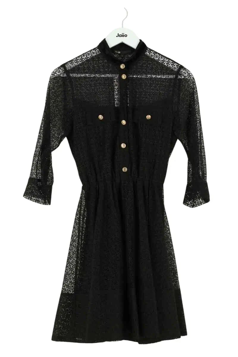 Robe Maje Noir en Synthétique, taille S - Seconde Main