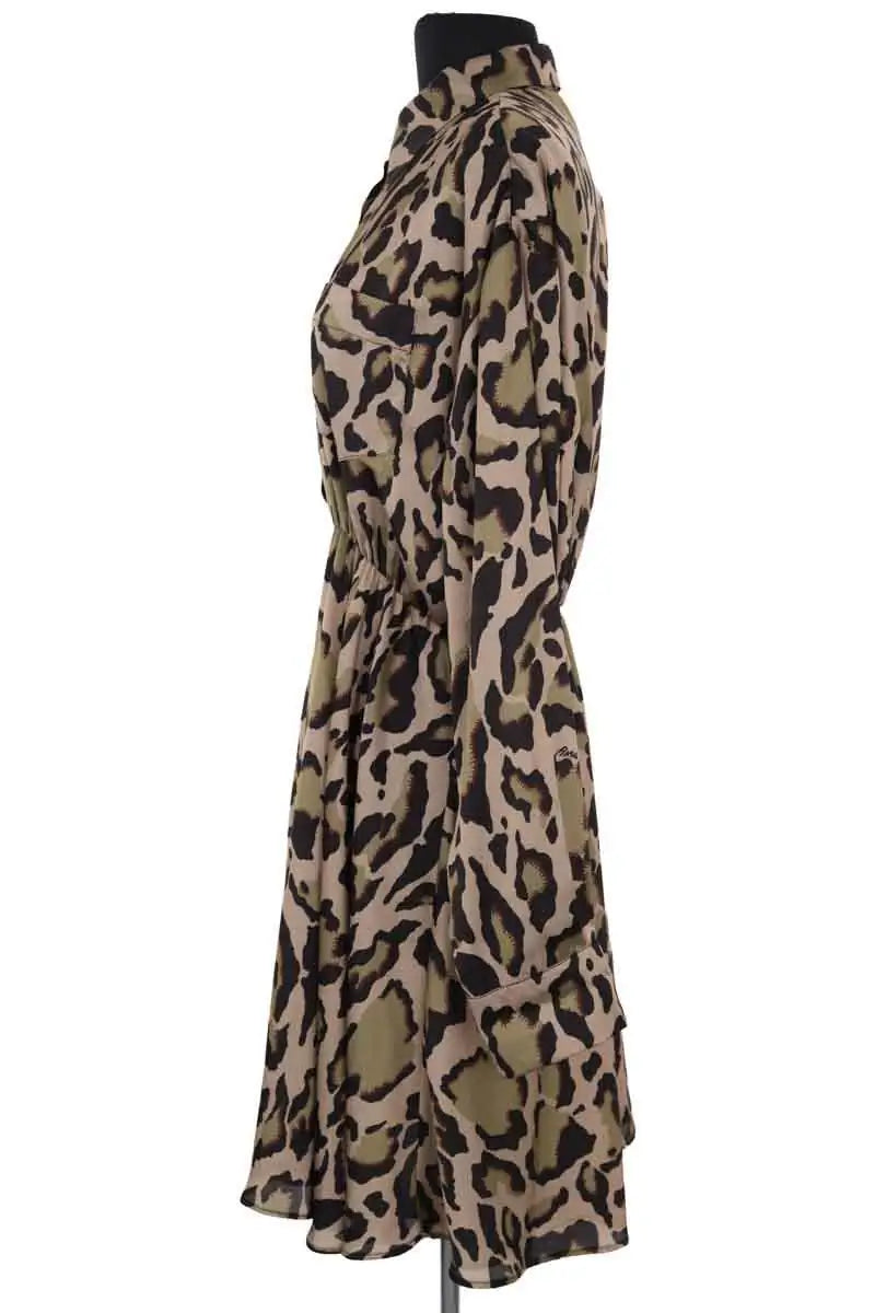 Robe Pinko Kaki en Synthétique