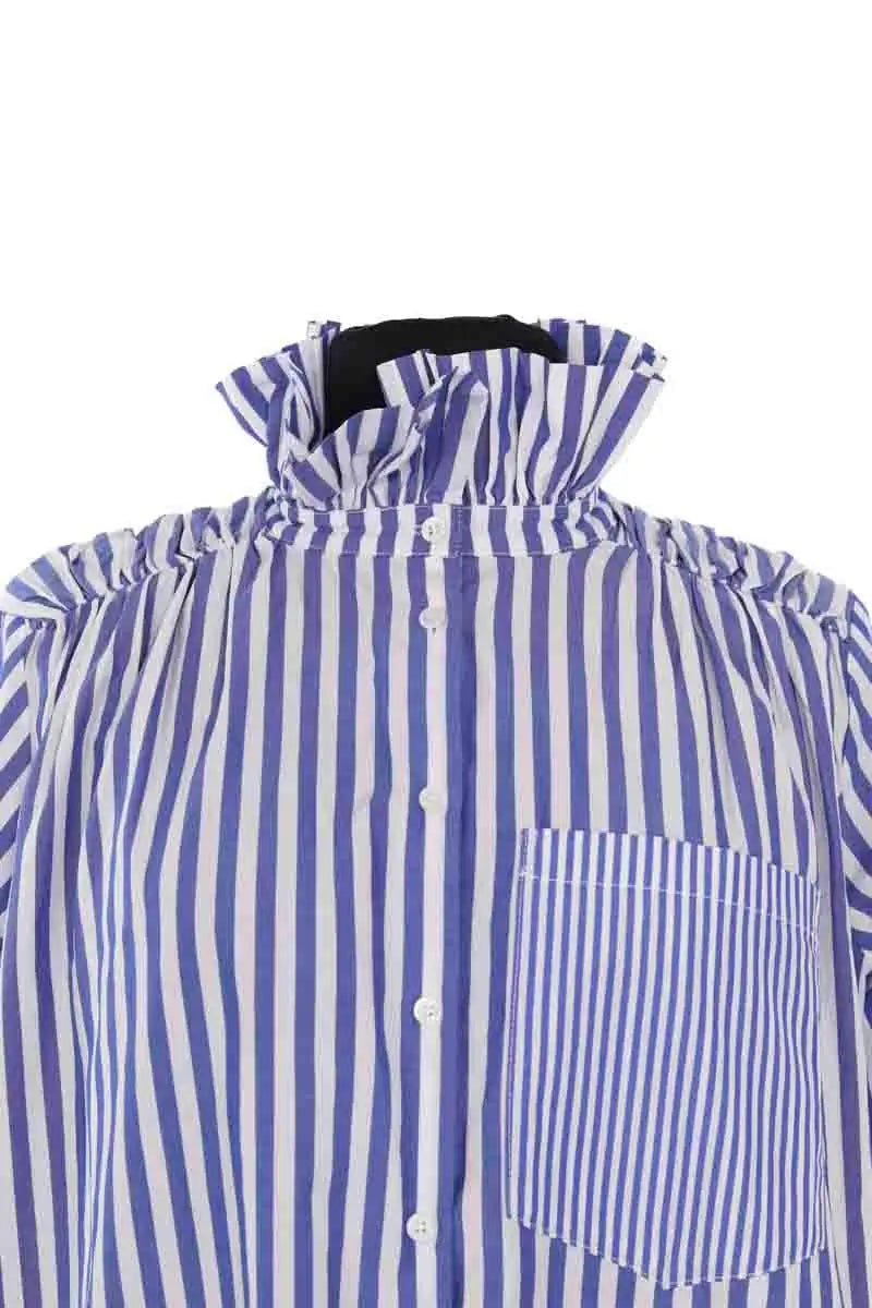 Chemise Balzac Bleu en Coton