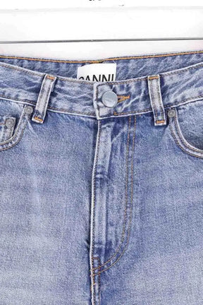 Bermuda Ganni Bleu en Coton