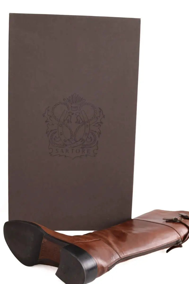 Bottes Sartore Marron en Cuir